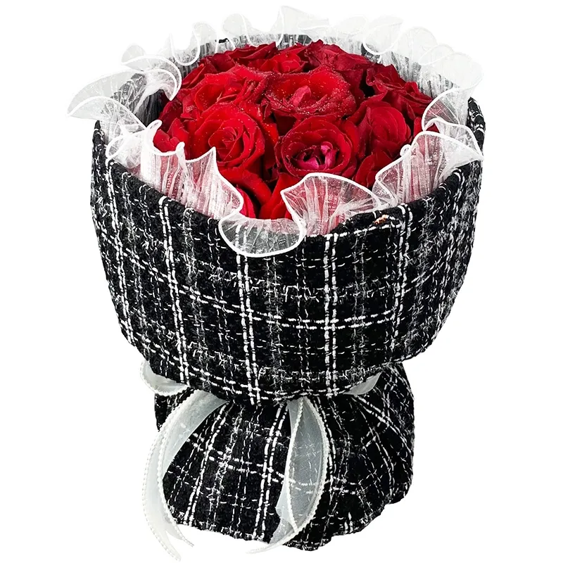 Букет из 35 красной розы россия (50 см)